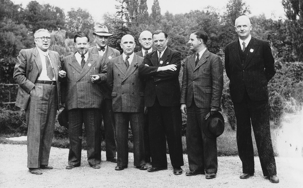 Mitglieder des Ministerrats 1949 in Landau, LHAKo Best. 710 Nr. 8069