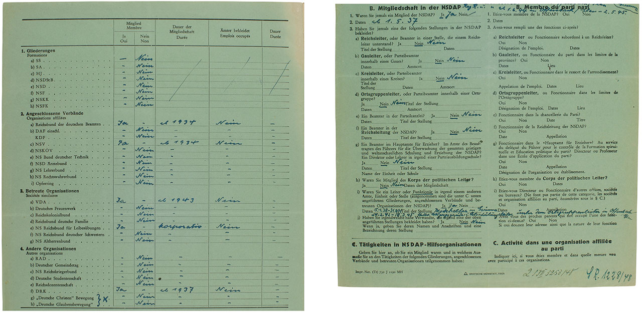 Entnazifizierung, LHAKo Best. 856 Nr. 60109