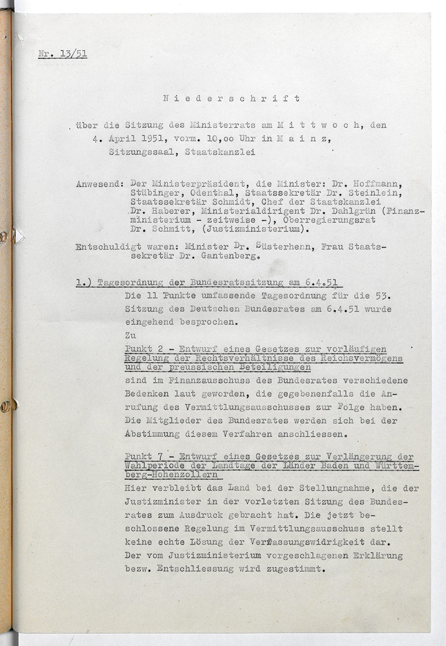 228. Sitzung v. 4. April 1951