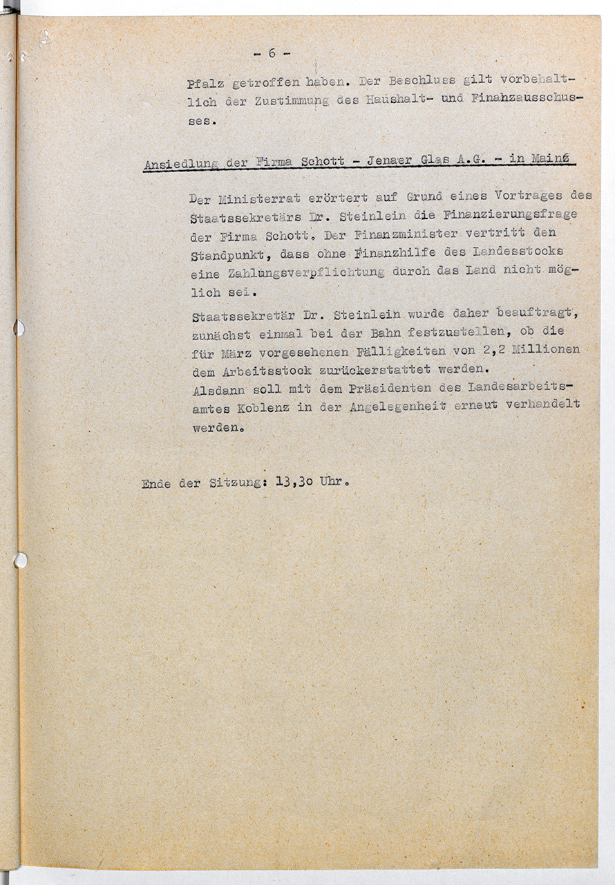 223. Sitzung v. 20. Februar 1951, Best. 860 Nr. 9618