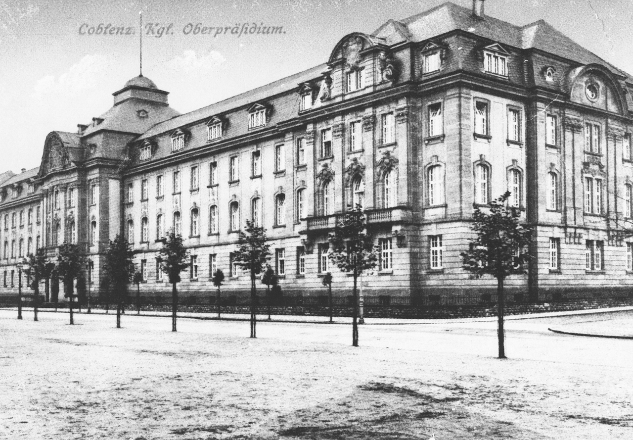 Staatskanzlei, Innenministerium und Justizministerium in Koblenz, vormals Oberpräsidium der Rheinprovinz, LHAKo Best. 710 Nr. 5882